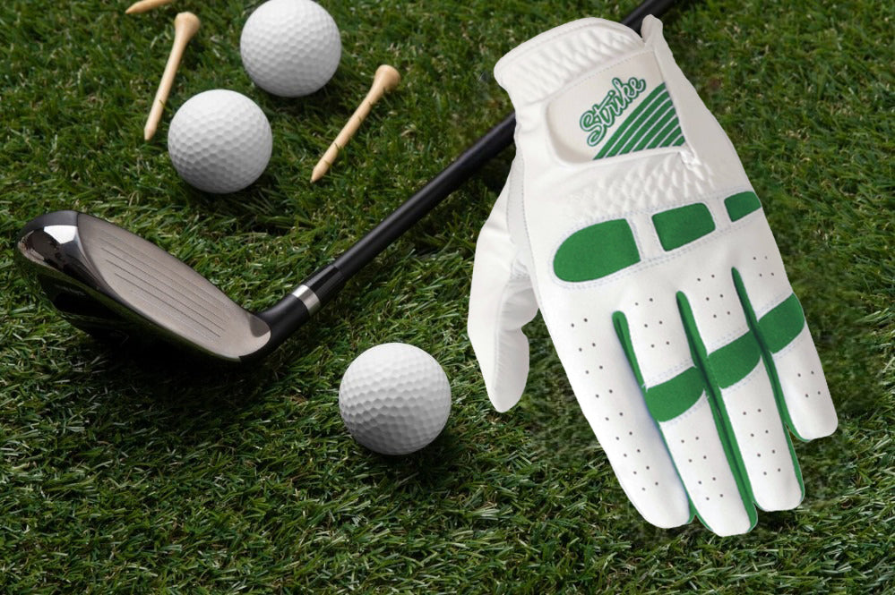 06030 - SG Men golf gloves Cabretta leather palm + Patch and Thumb Synthetic Microfibre back of hand