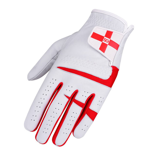 06042 - SG Men Cabretta Leather Golf Gloves England Logo premium quality