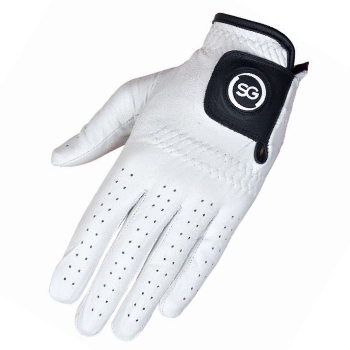 SG Herren weiße Golfhandschuhe aus 100 % Cabretta-Leder für Rechts- und Linkshänder