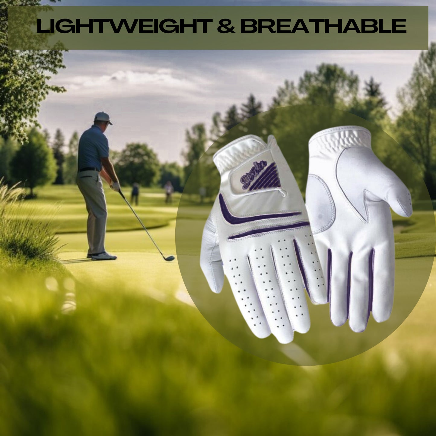 SG Women All Weather Golf Gloves Cabretta Leather palm patch and thumb Multipack
