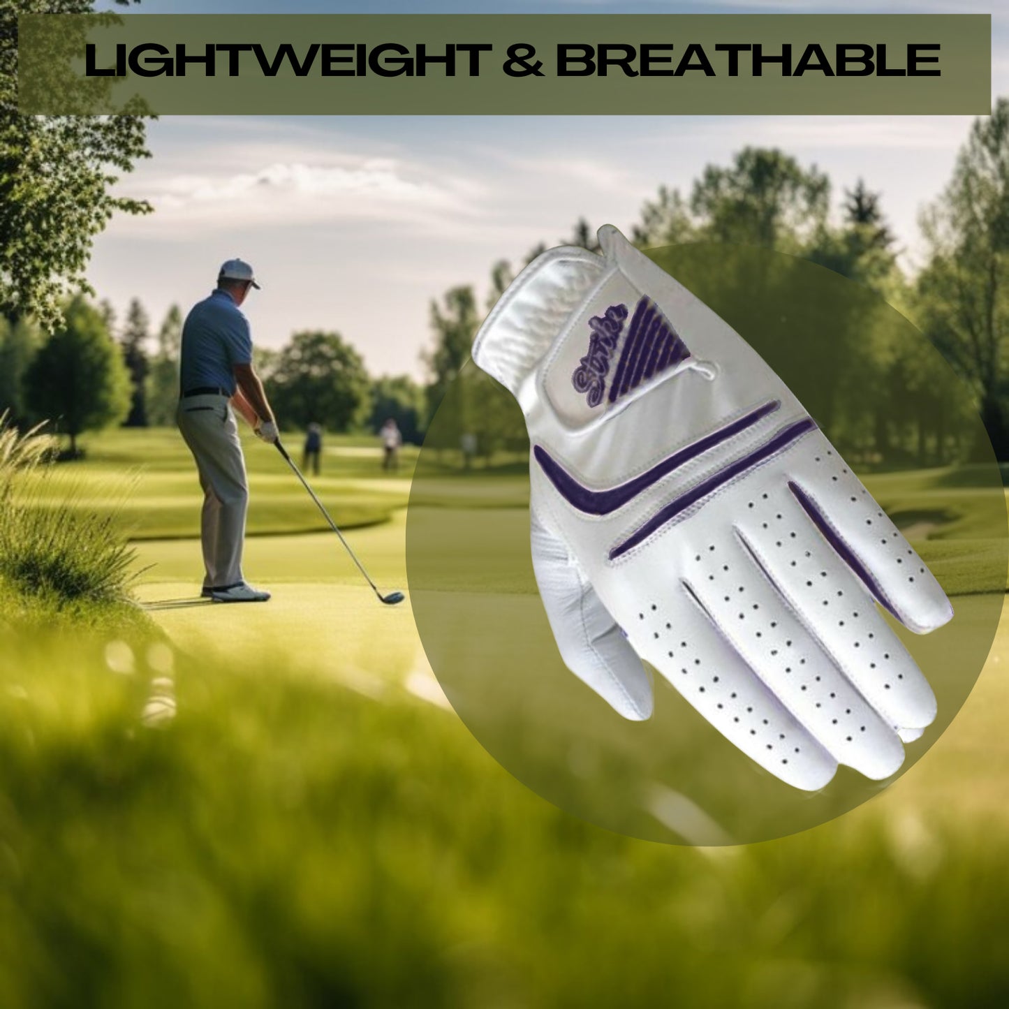 SG Women All Weather Golf Gloves Cabretta Leather palm patch and thumb Multipack