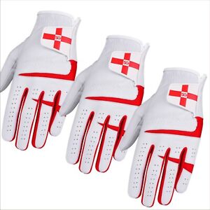 06042 - SG Men Cabretta Leather Golf Gloves England Logo premium quality