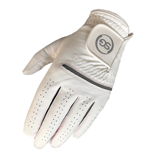 SG Men Grey/White All weather Golf Gloves Cabretta leather palm patch and Thumb Multipack