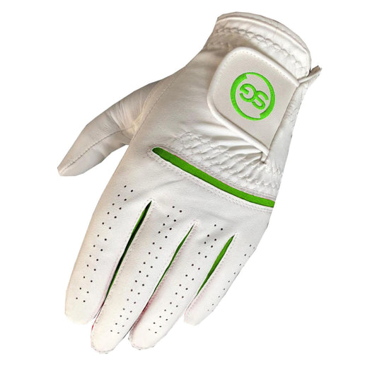 SG Men Green/White All weather Golf Gloves Cabretta leather palm patch and Thumb