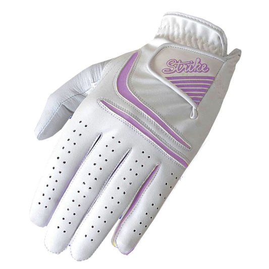 SG Women Purple All Weather Golf Gloves Cabretta Leather palm patch and thumb