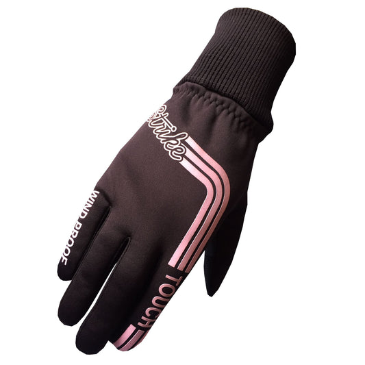 SG Women Black/pink Winter golf gloves thermal windproof fleece lined water resistant