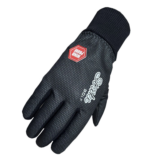 SG Men Women Black Winter golf gloves thermal windproof fleece lined water resistant