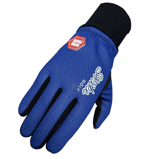 SG Men Blue Winter golf gloves thermal windproof fleece lined water resistant