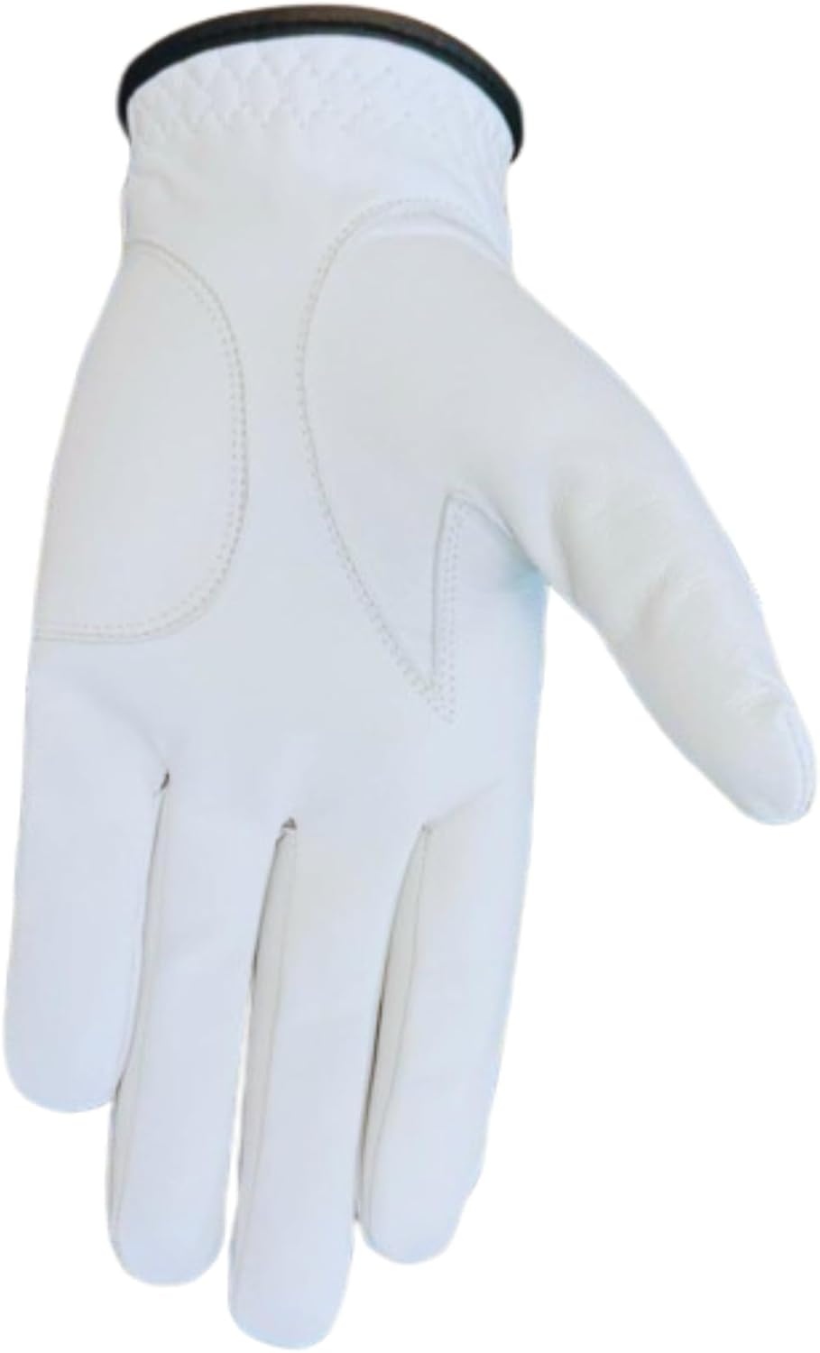 All Weather Men Golf Gloves Cabretta Leather Thumb and Palm Patch, Suitable for All Weather Conditions - Soft Feel Grip - For Both Left Right Handed Golfer - White&Black Pilot