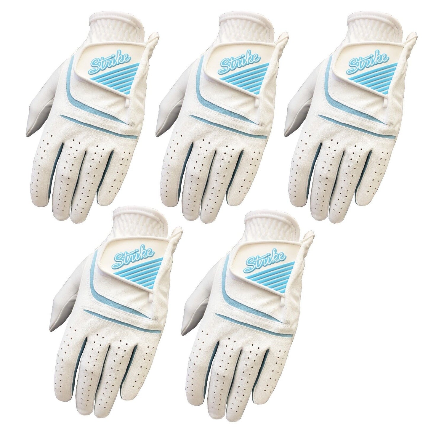 SG Women Turquoise All Weather Golf Gloves Cabretta Leather palm patch and thumb